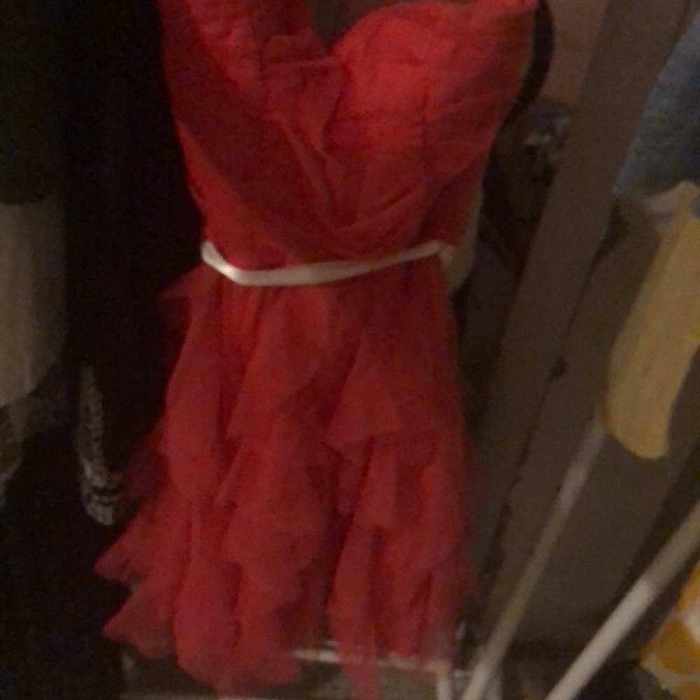 Salmon pink dress